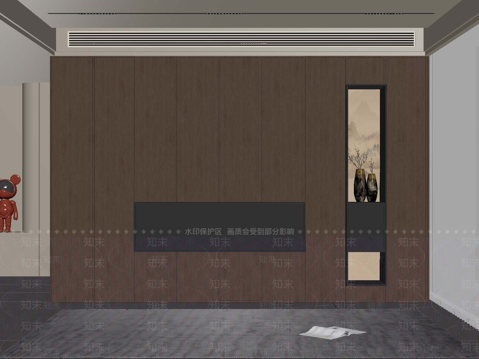 中古意式书柜SU模型下载【ID:1200856984】
