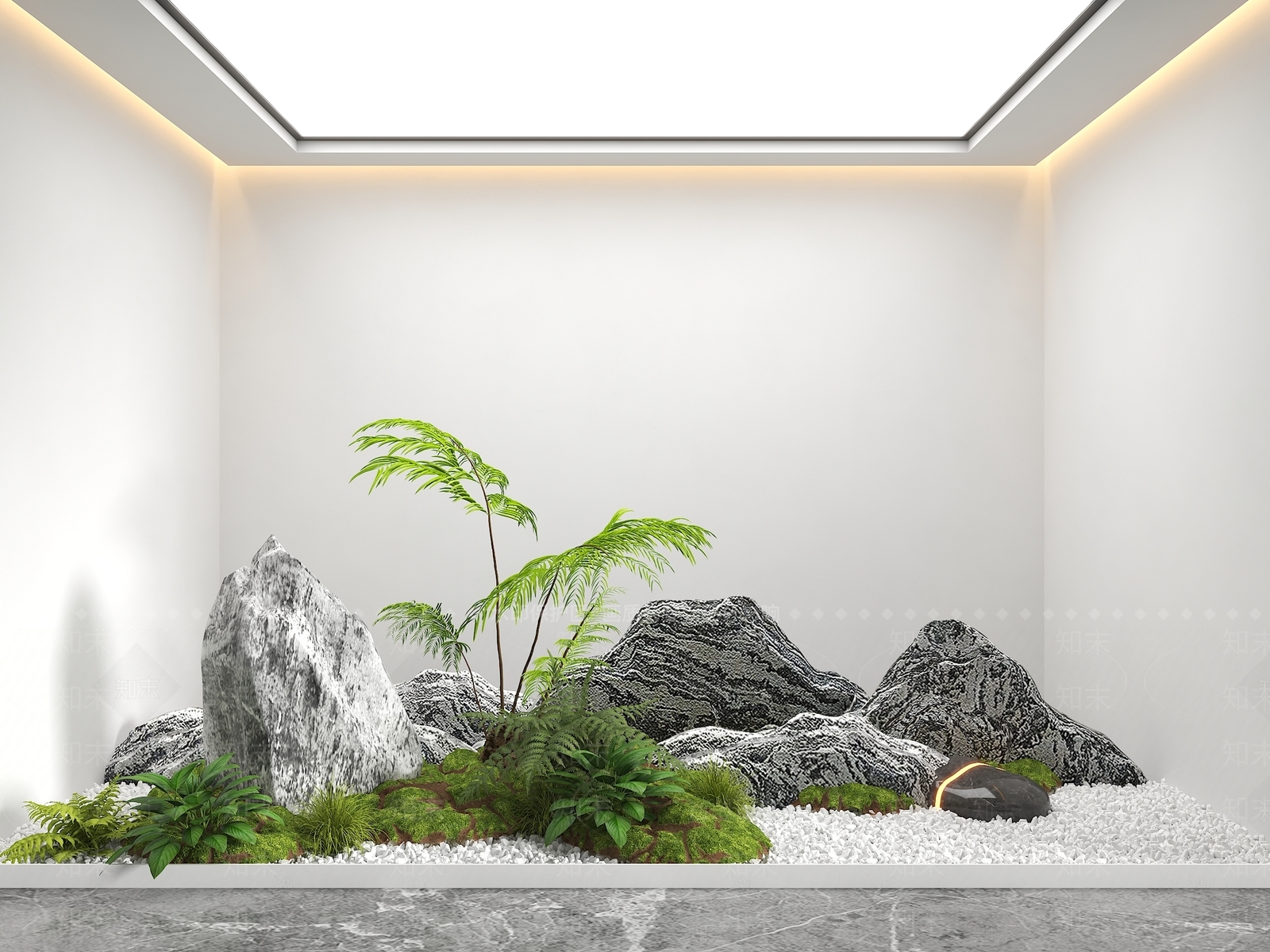 现代庭院3D模型下载【ID:1200859043】