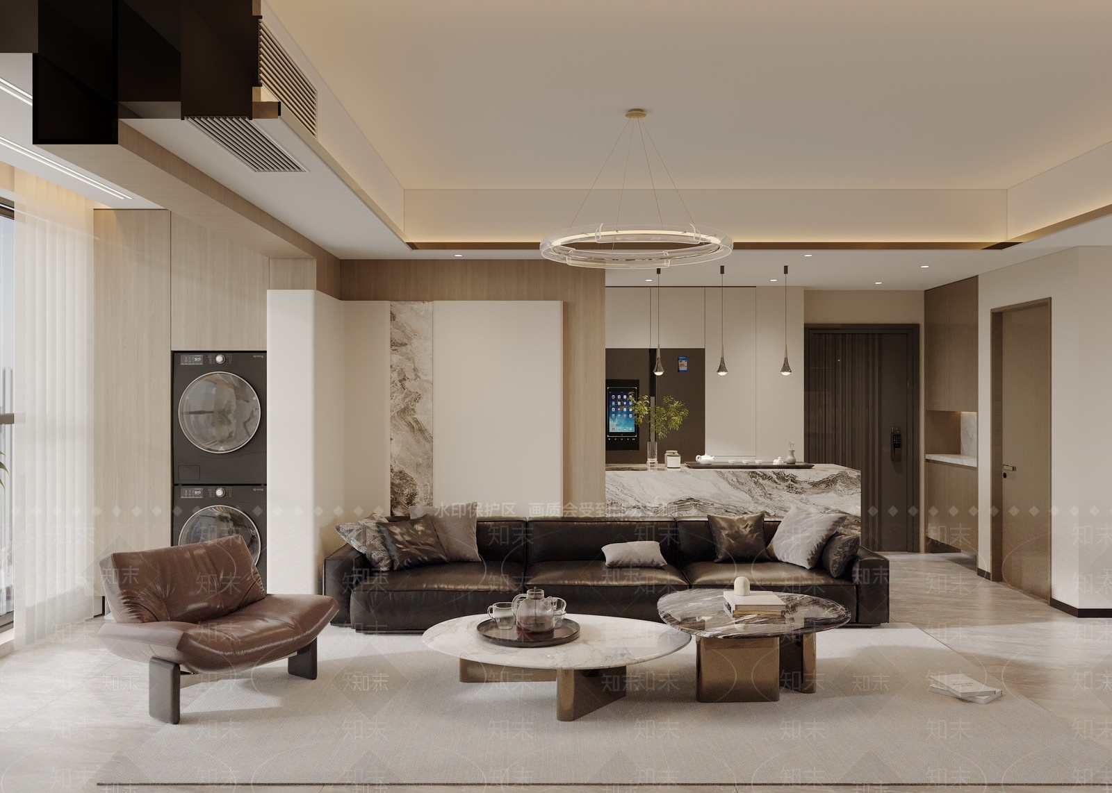 大理石吧台吧台3D模型下载【ID:1227351987】