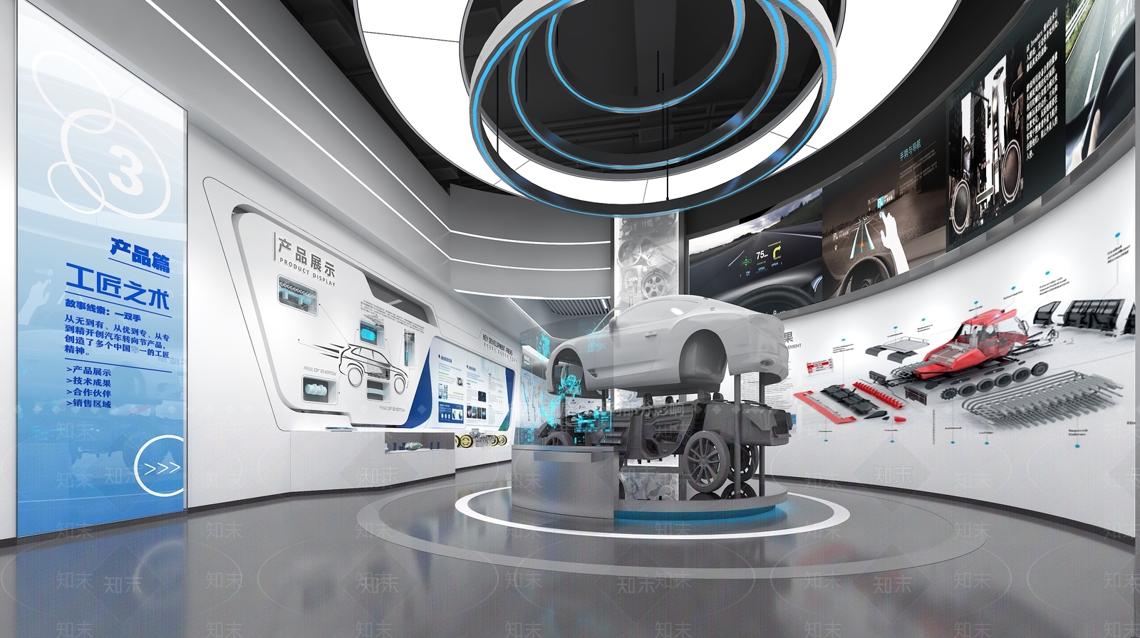 现代工业科技展厅3D模型下载【ID:1200860089】