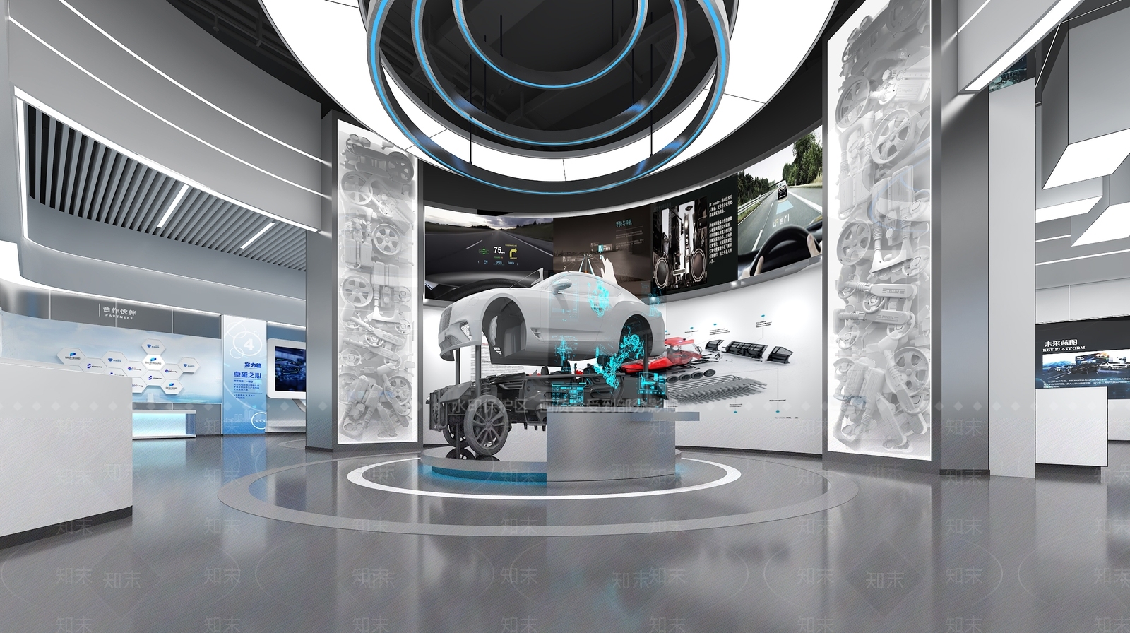 现代工业科技展厅3D模型下载【ID:1200860089】