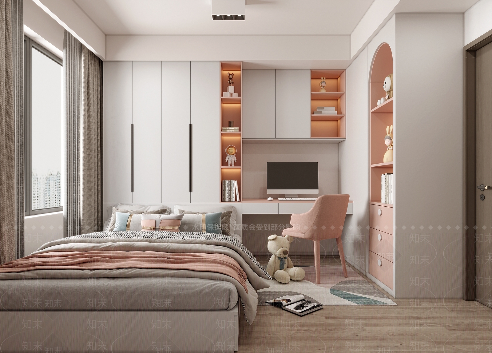 女孩房3D模型下载【ID:1200860740】