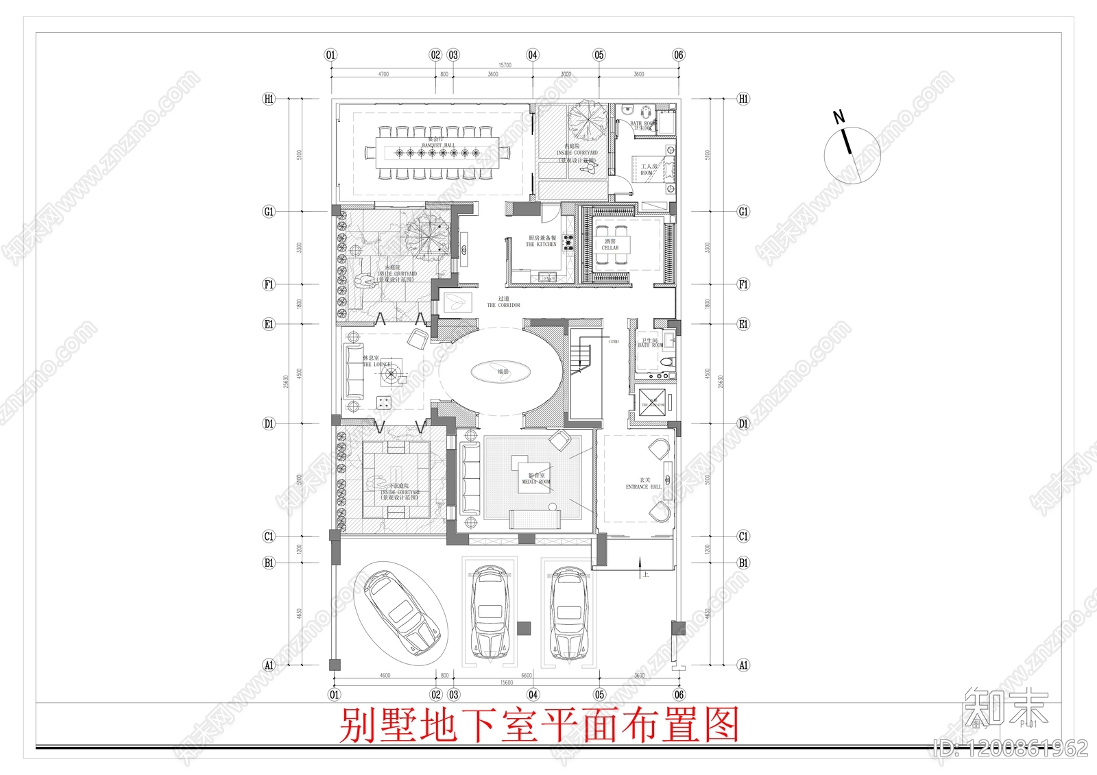现代别墅建筑施工图下载【ID:1200861962】
