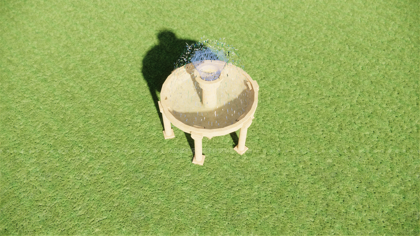 欧式简欧喷泉SU模型下载【ID:1200864930】