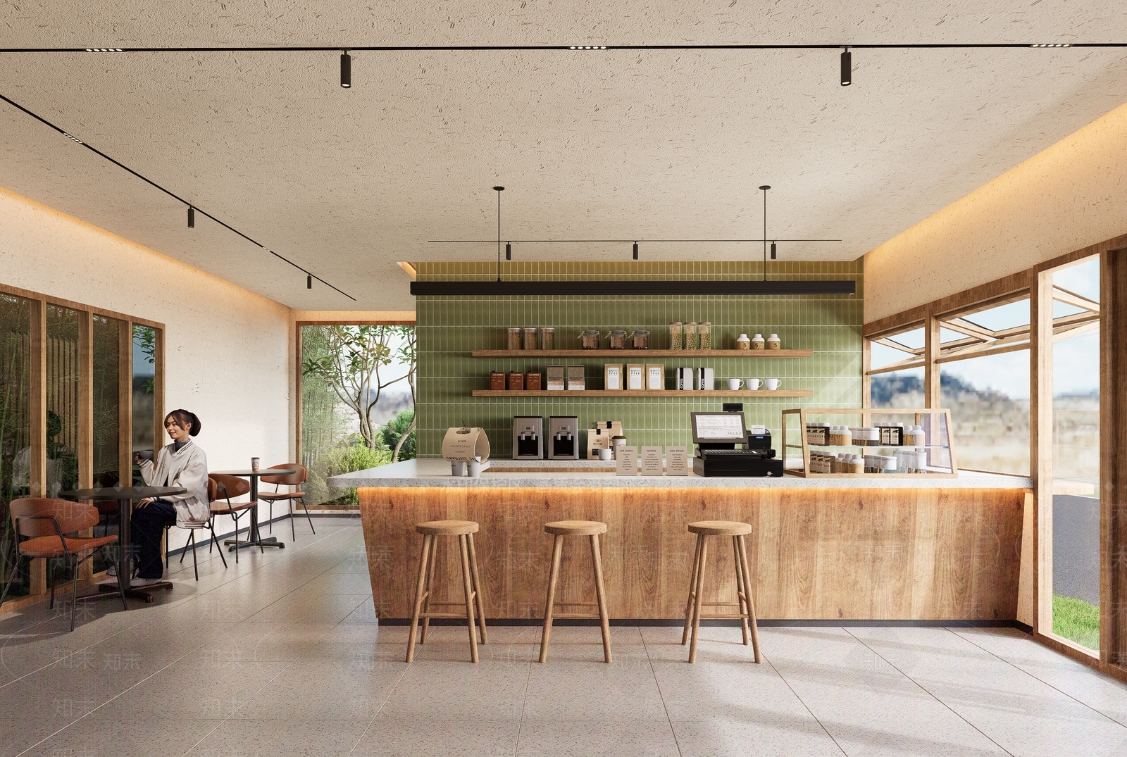 现代奶茶店SU模型下载【ID:1200868937】