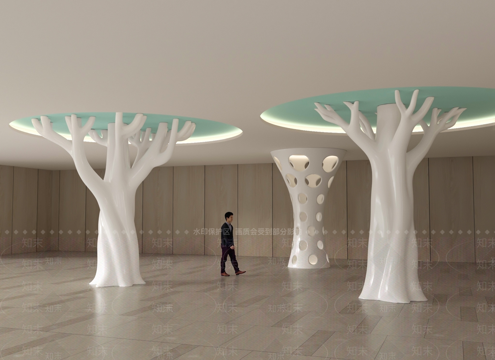 现代柱子3D模型下载【ID:1200869381】