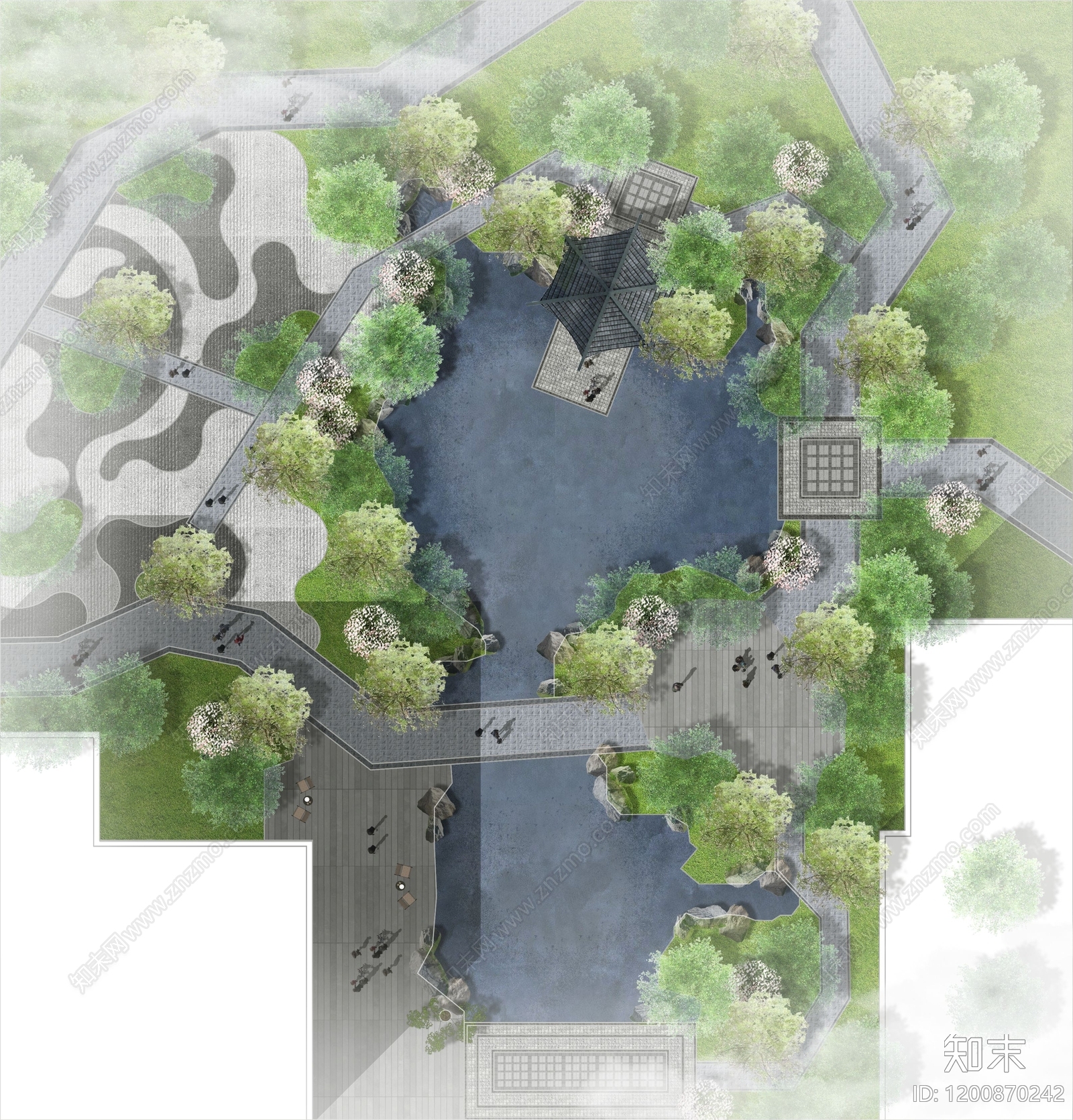 中式生态彩平图下载【ID:1200870242】
