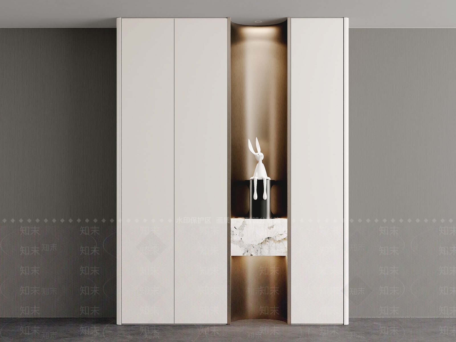 现代轻奢鞋柜3D模型下载【ID:1200870398】