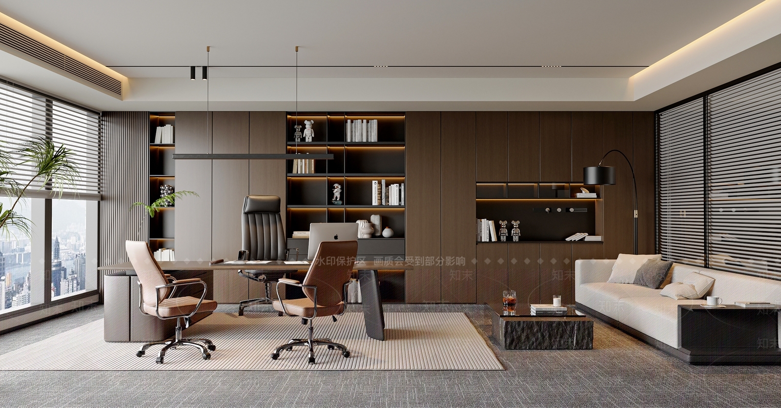 现代意式经理办公室SU模型下载【ID:1200870605】