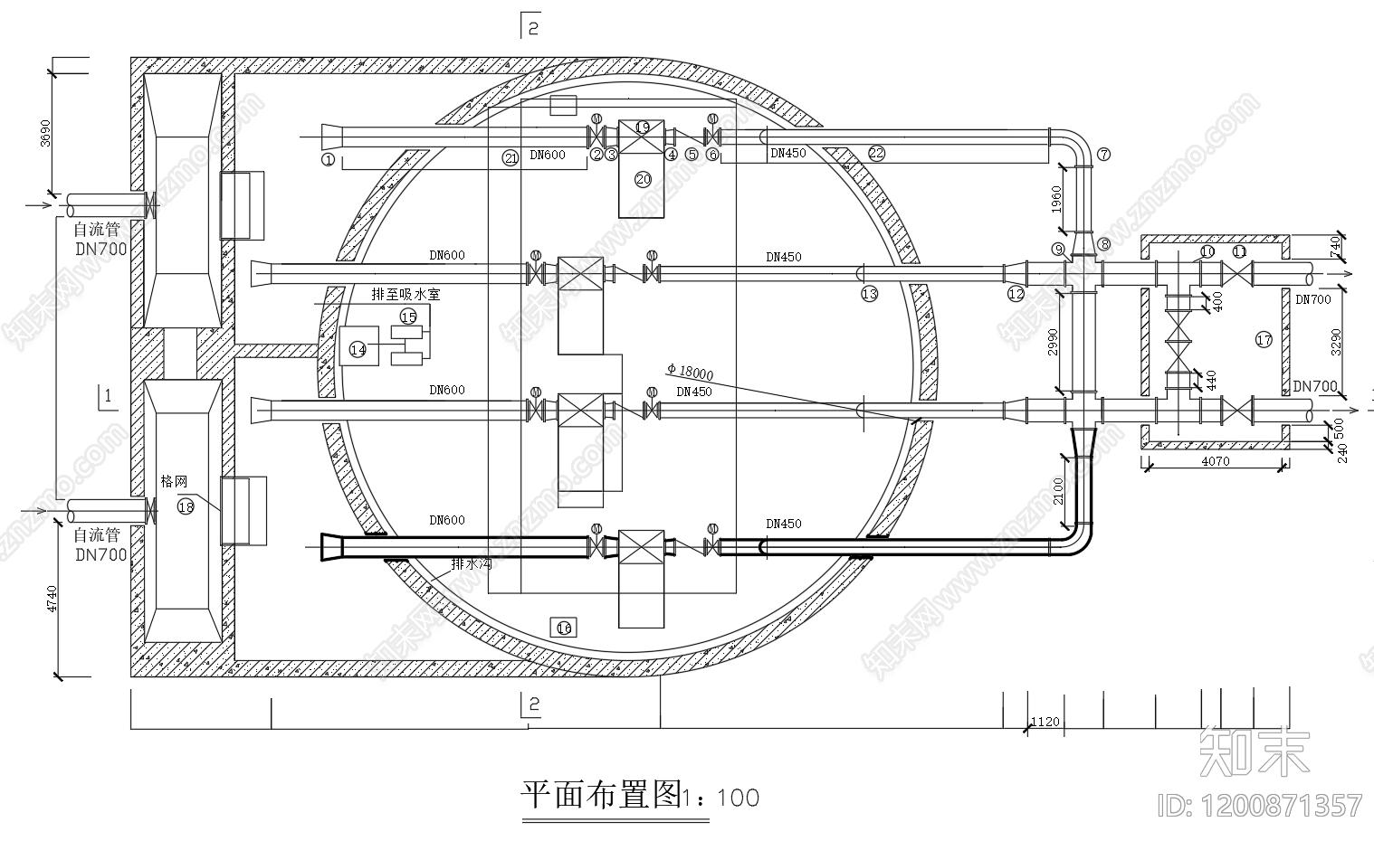 水处理cad施工图下载【ID:1200871357】