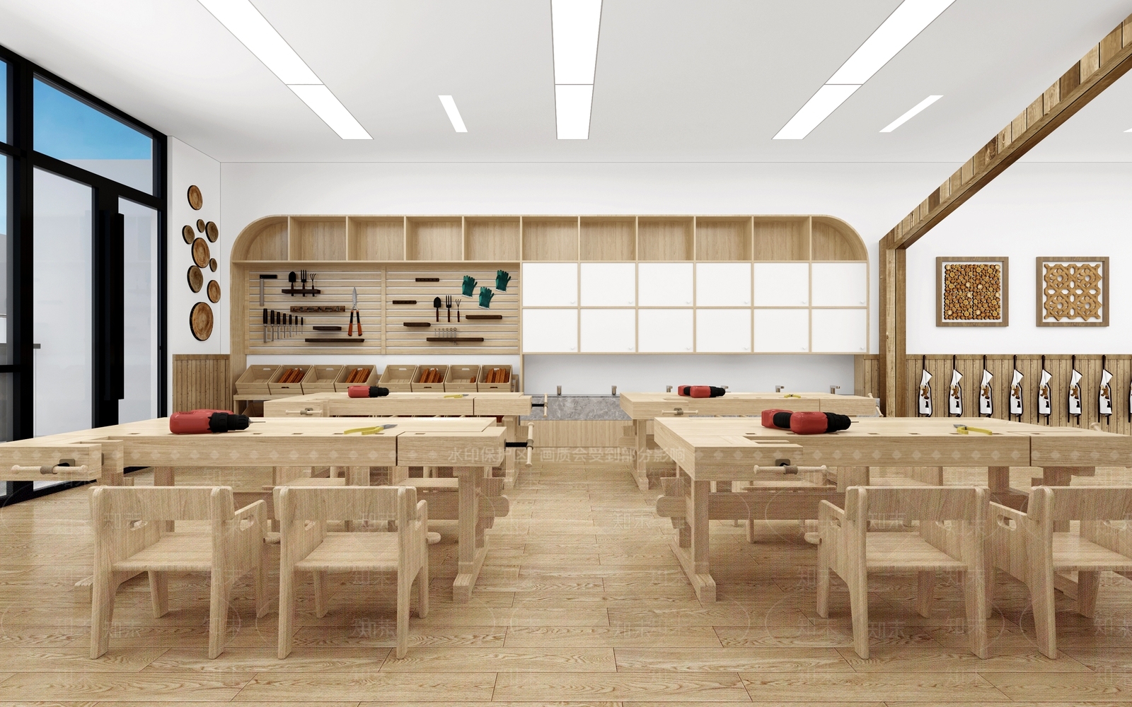 现代幼儿园3D模型下载【ID:1200871855】