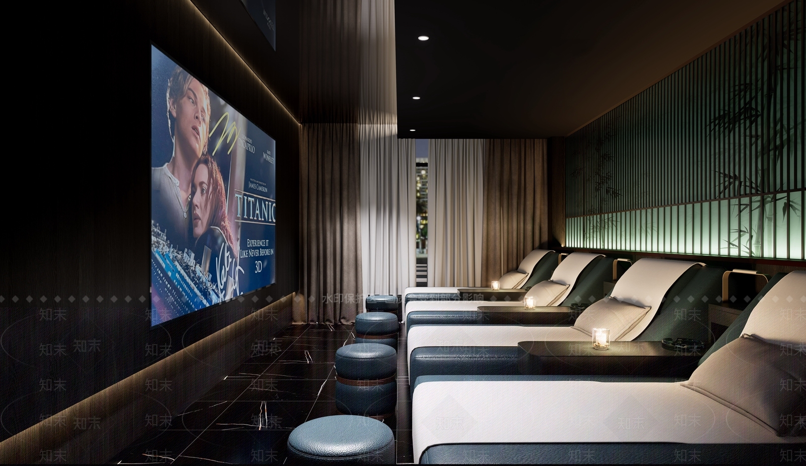现代新中式足浴店3D模型下载【ID:1200873496】