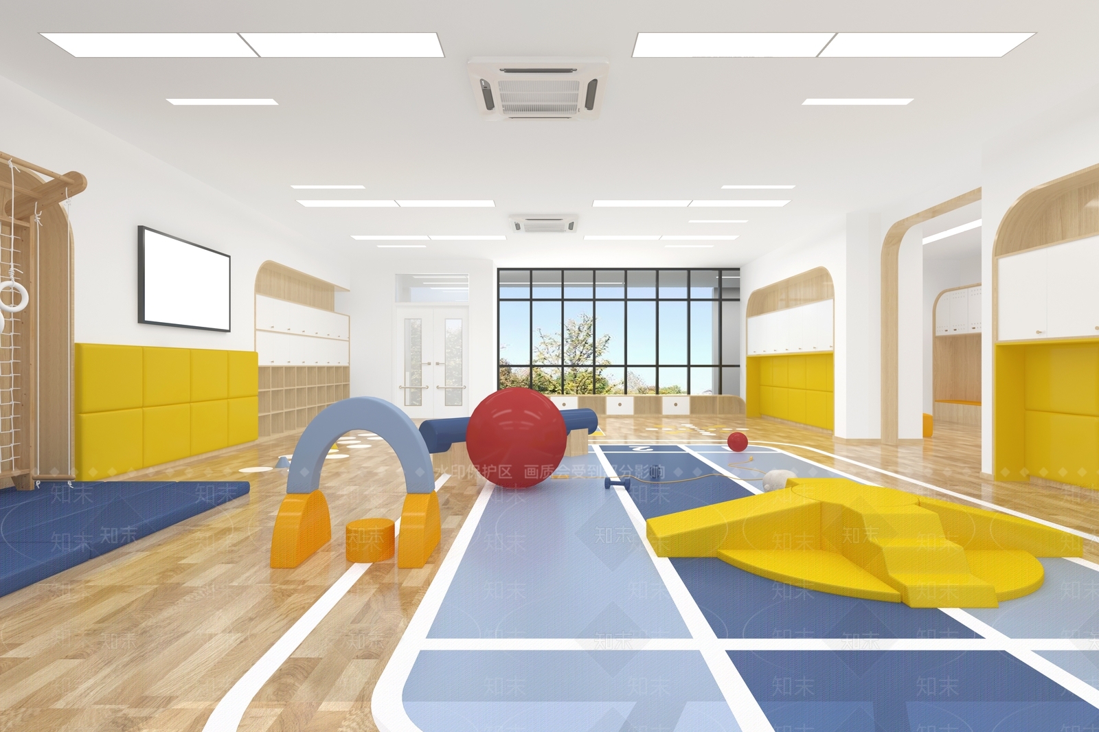 现代幼儿园3D模型下载【ID:1200873585】