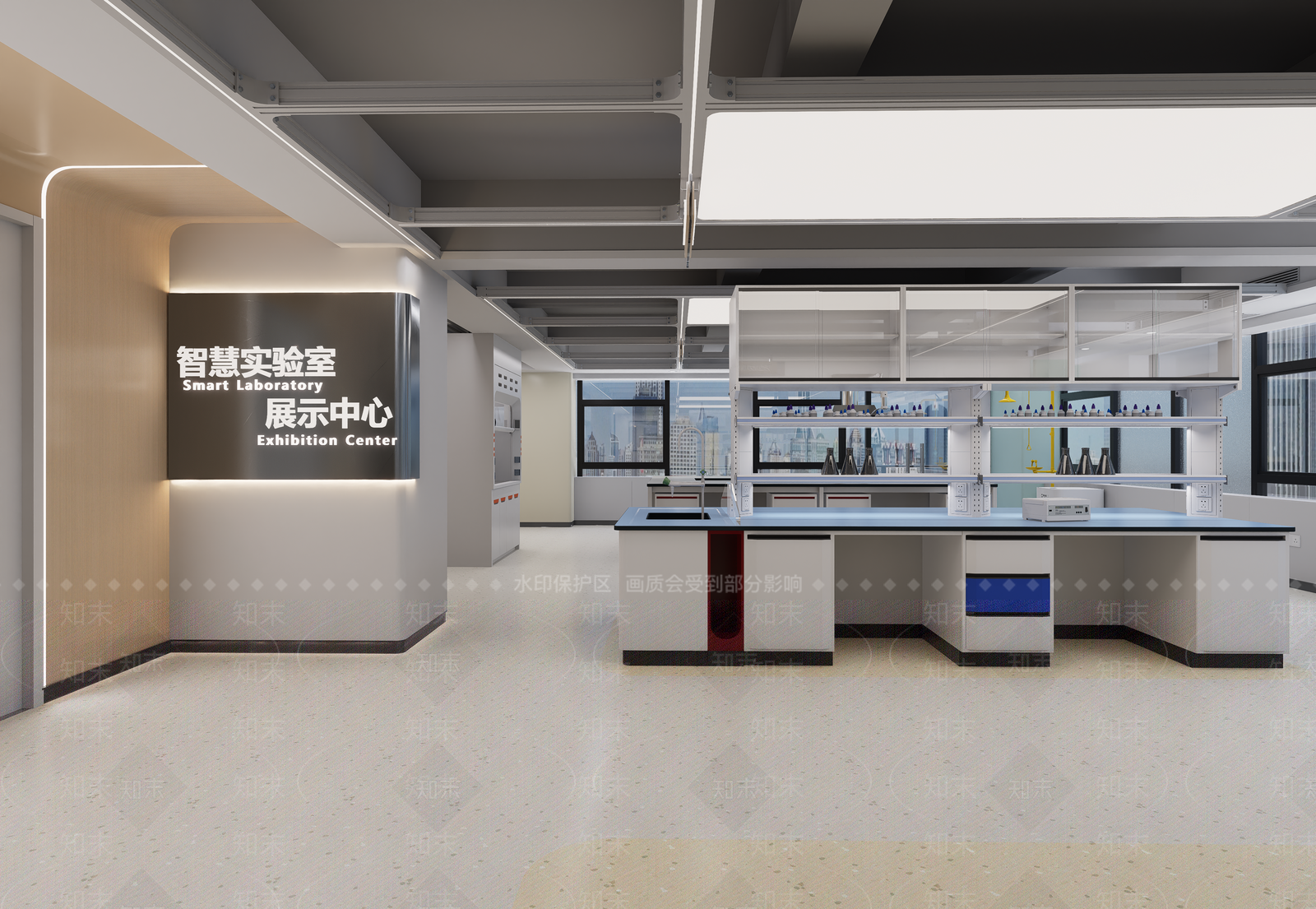 现代医疗展厅3D模型下载【ID:1201072588】