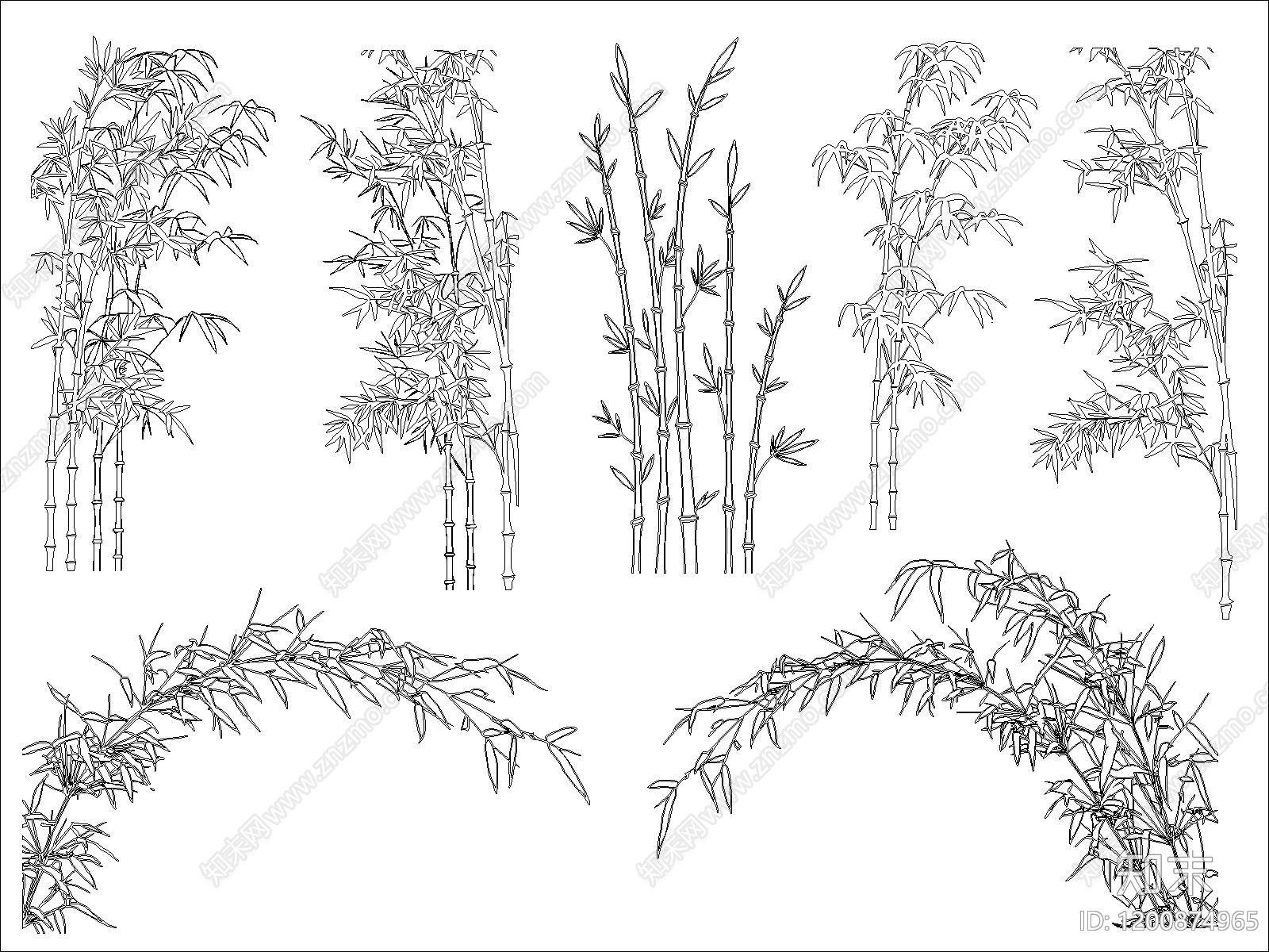 现代绿植施工图下载【ID:1200874965】