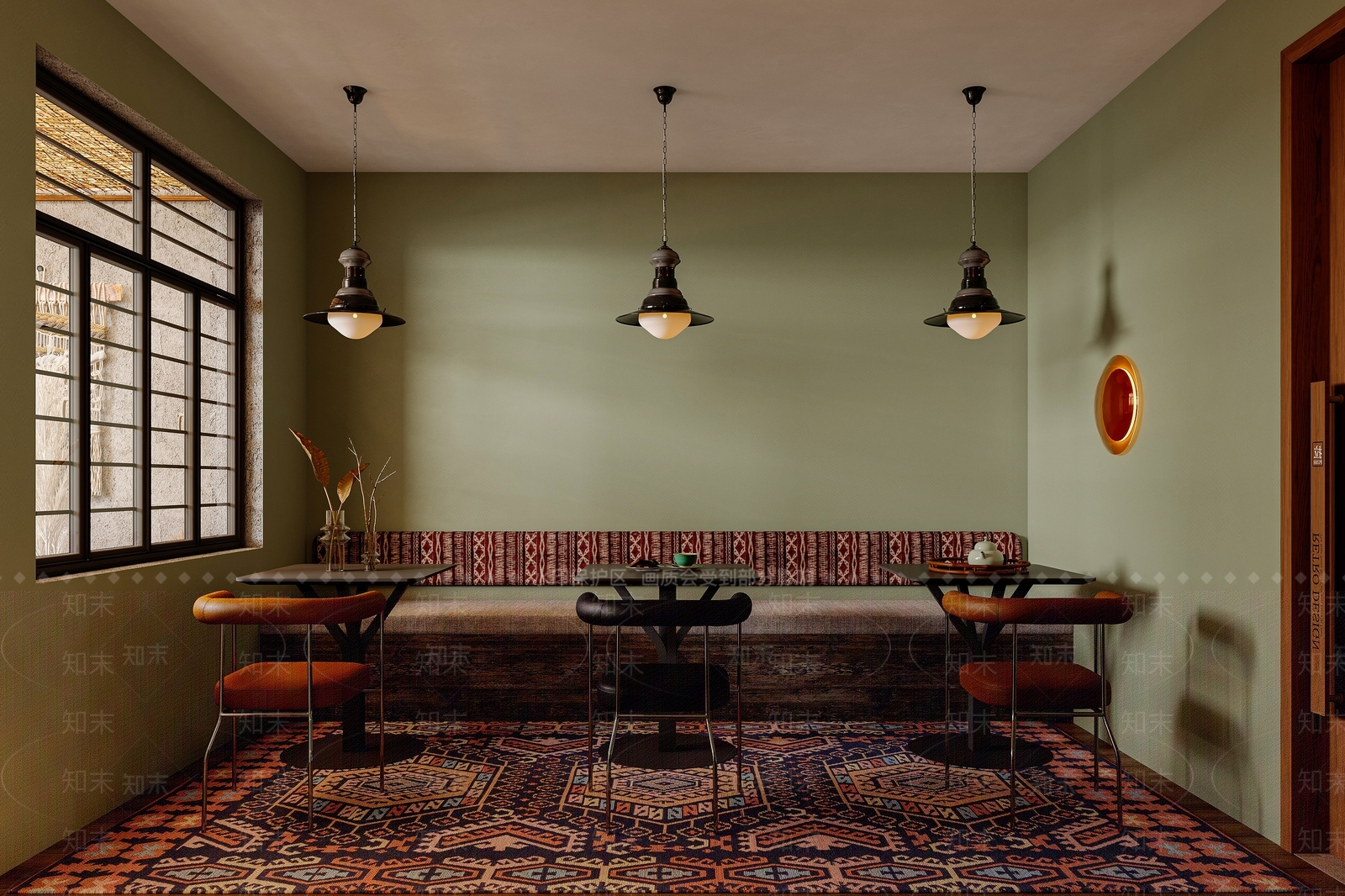 复古工业咖啡厅3D模型下载【ID:1200875449】