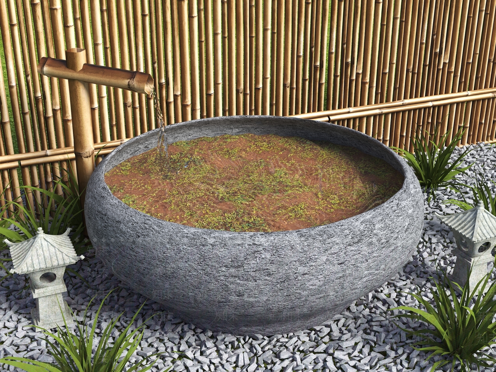 新中式其他景观小品SU模型下载【ID:1200876681】
