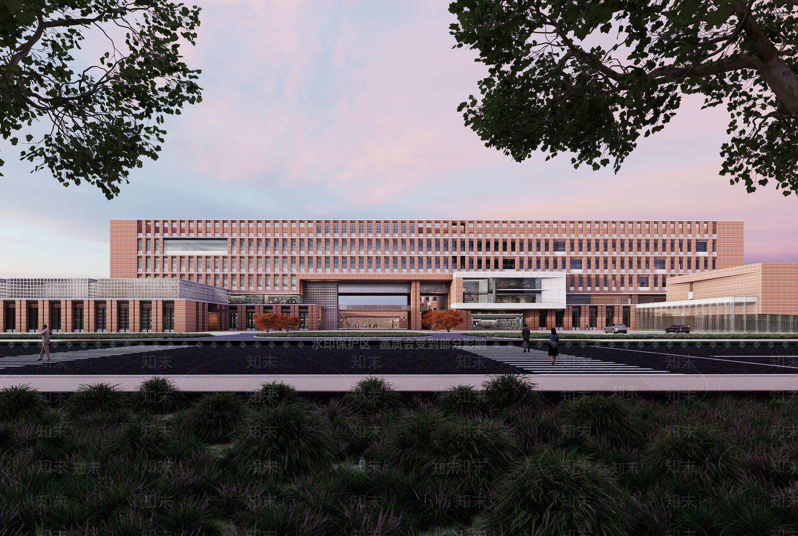 现代大学教学楼SU模型下载【ID:1200877408】