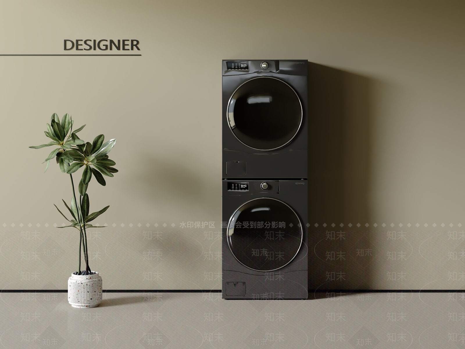 洗衣机3D模型下载【ID:1200877593】