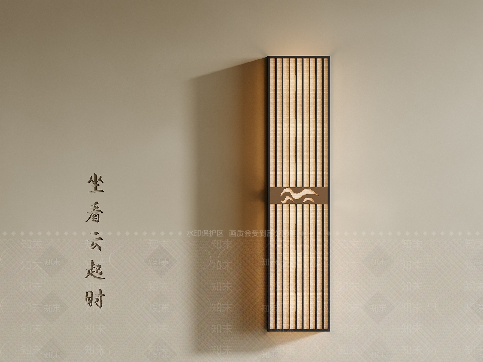 新中式中式壁灯3D模型下载【ID:1200879493】