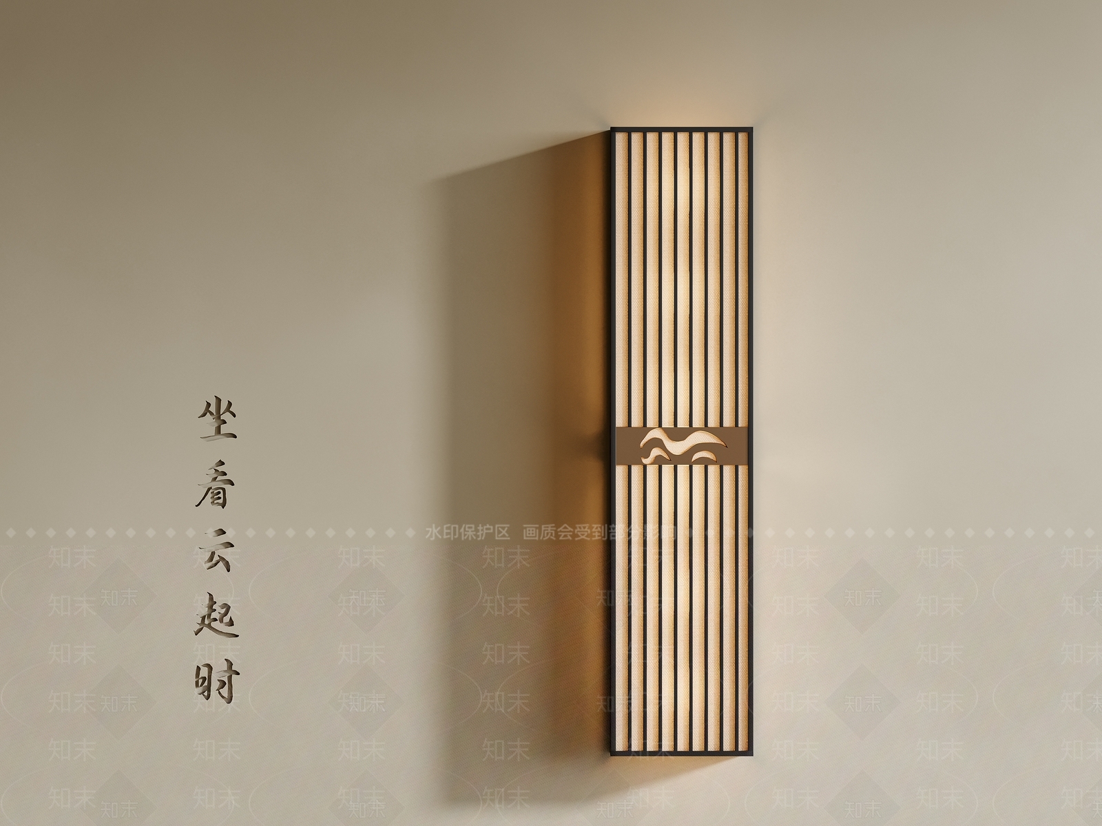 新中式中式壁灯SU模型下载【ID:1200879504】