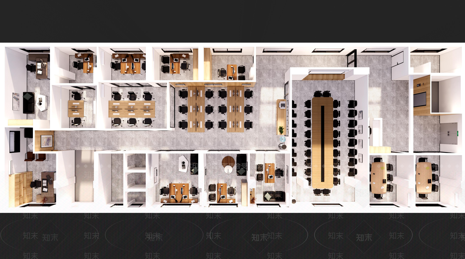 现代简约其他办公区域SU模型下载【ID:1200883146】