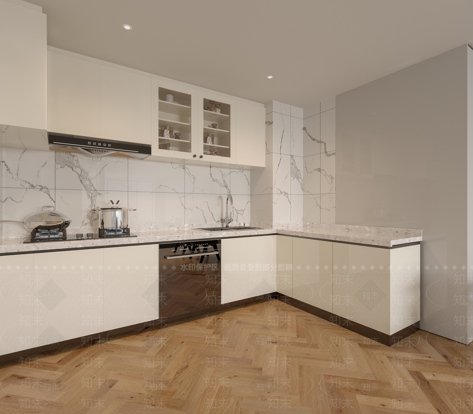 现代北欧家居餐厅3D模型下载【ID:1200884444】