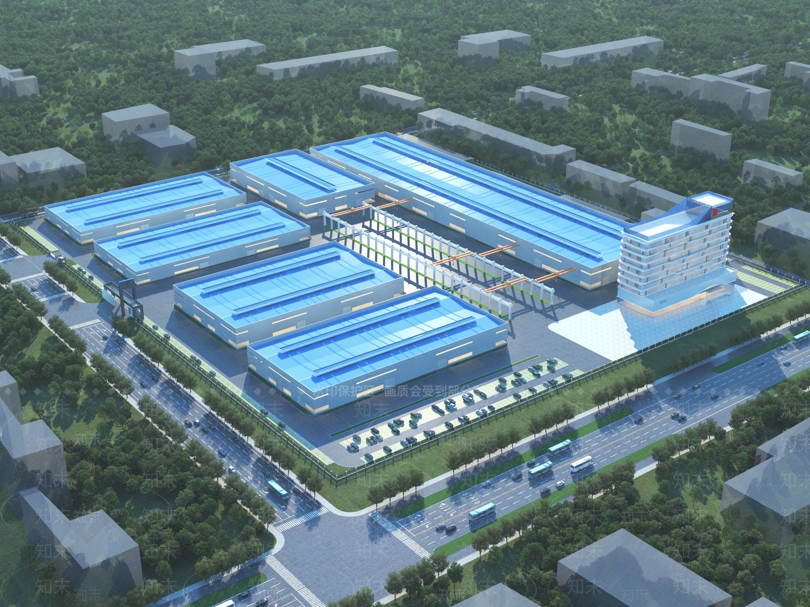 现代厂房3D模型下载【ID:1200884898】