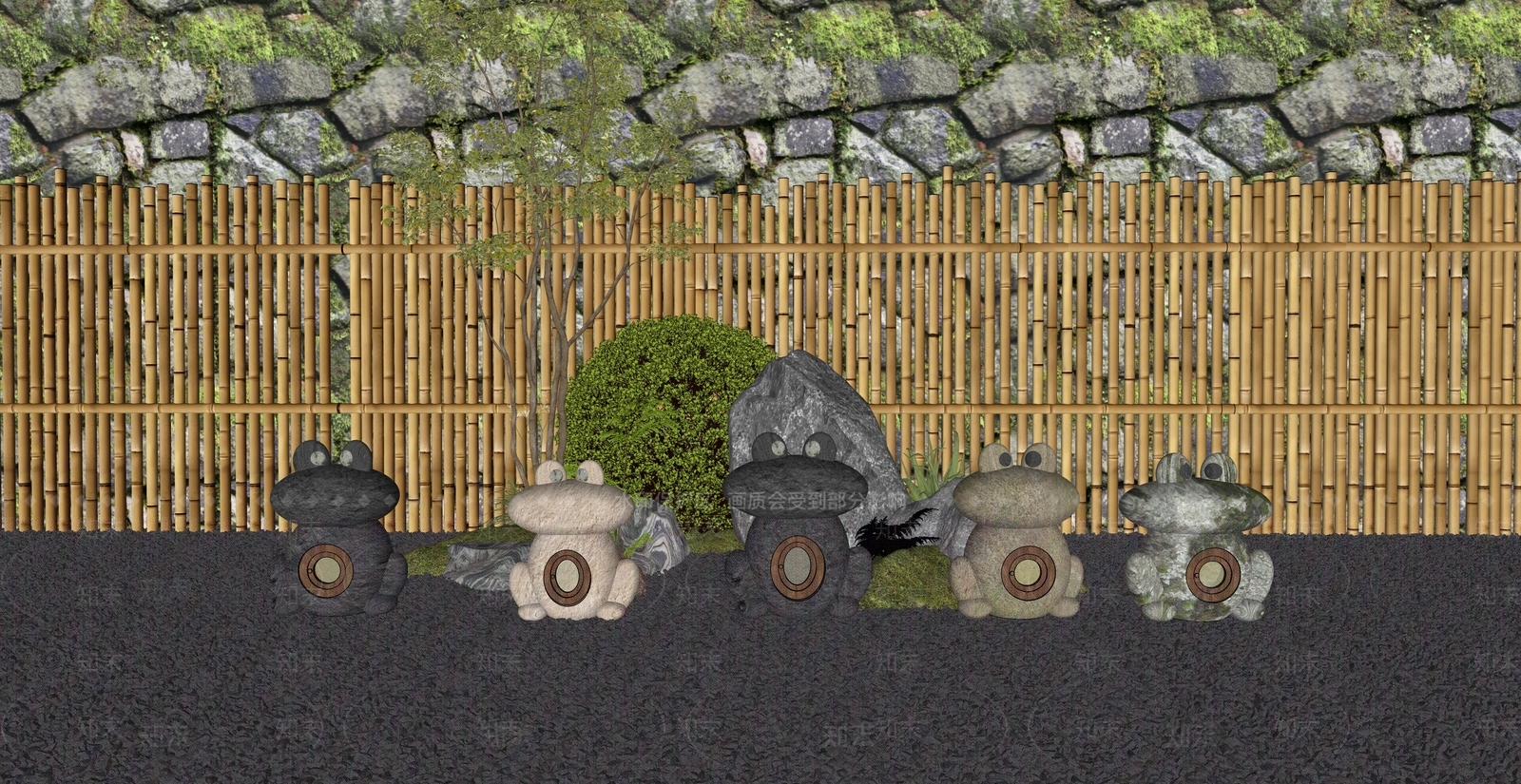 造型石灯SU模型下载【ID:1200944176】