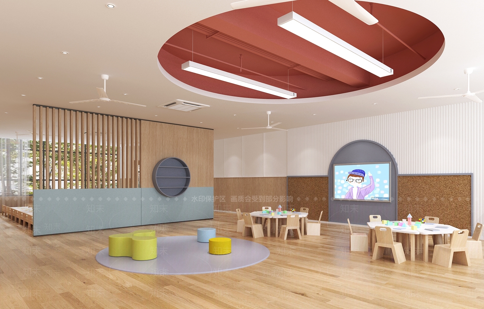 现代幼儿园3D模型下载【ID:1200887928】