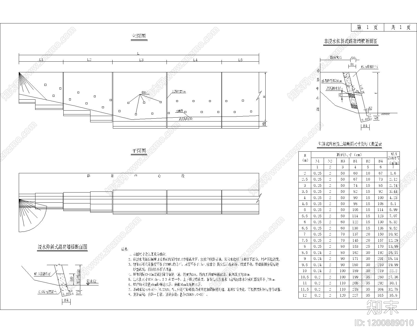 道路cad施工图下载【ID:1200889010】