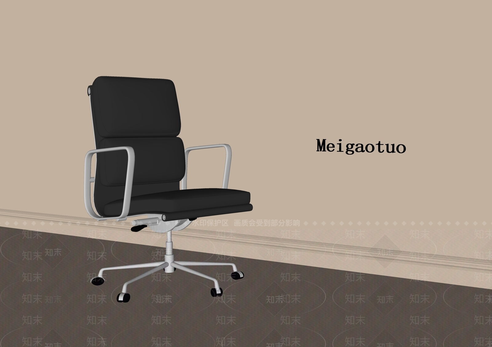 现代办公椅SU模型下载【ID:1200891014】
