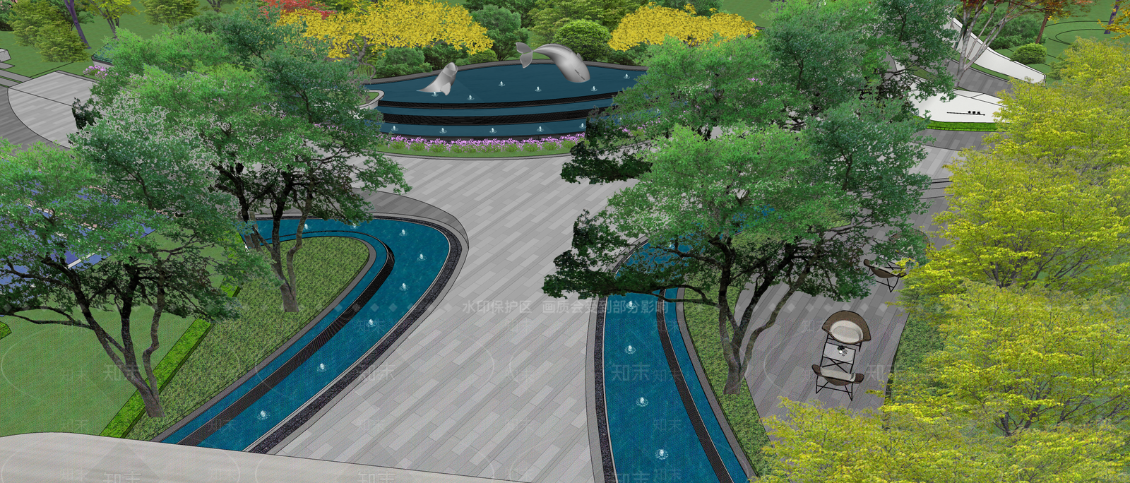 现代入口大门SU模型下载【ID:1200891985】