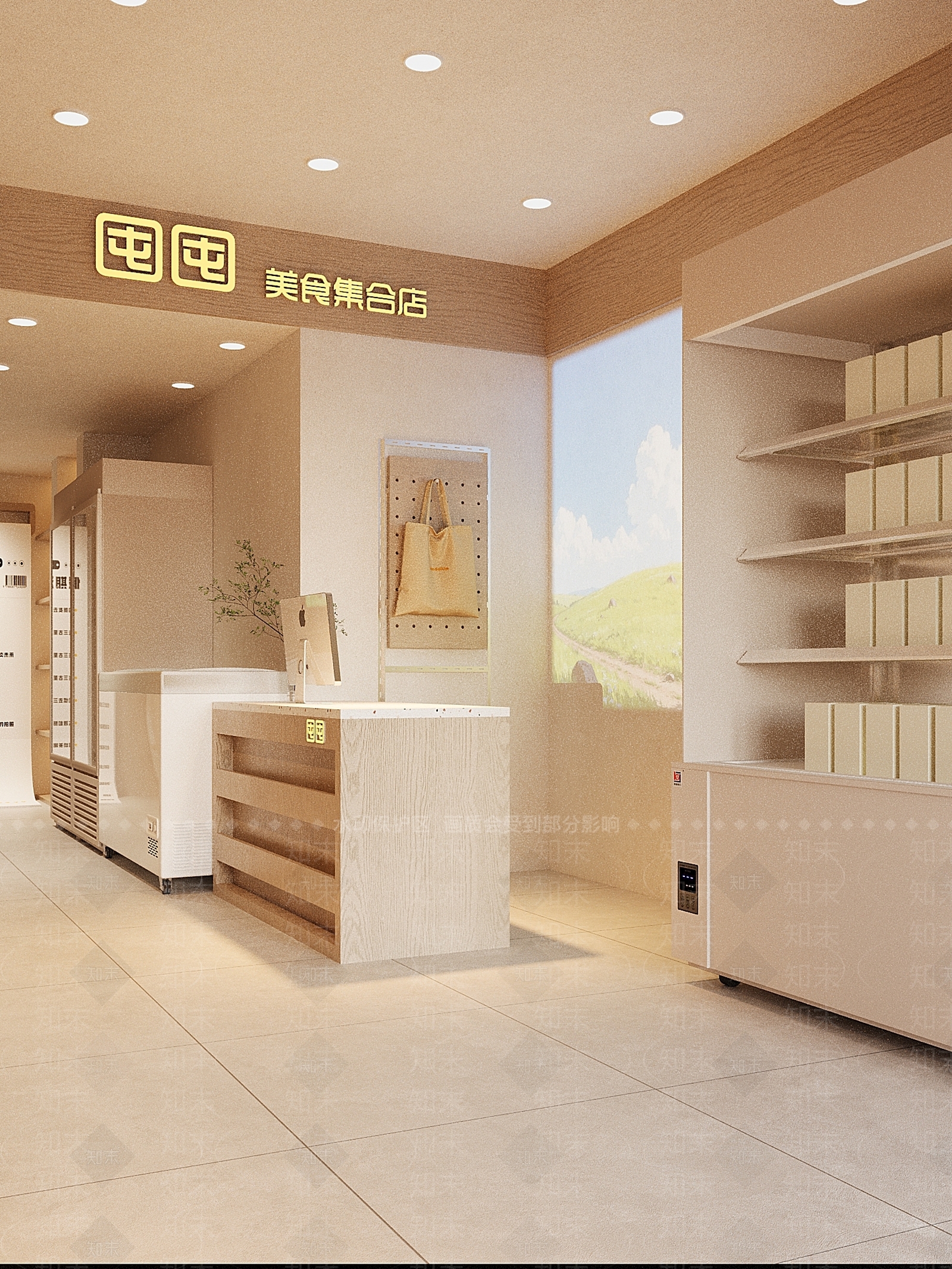 原木其他餐饮空间3D模型下载【ID:1215189603】