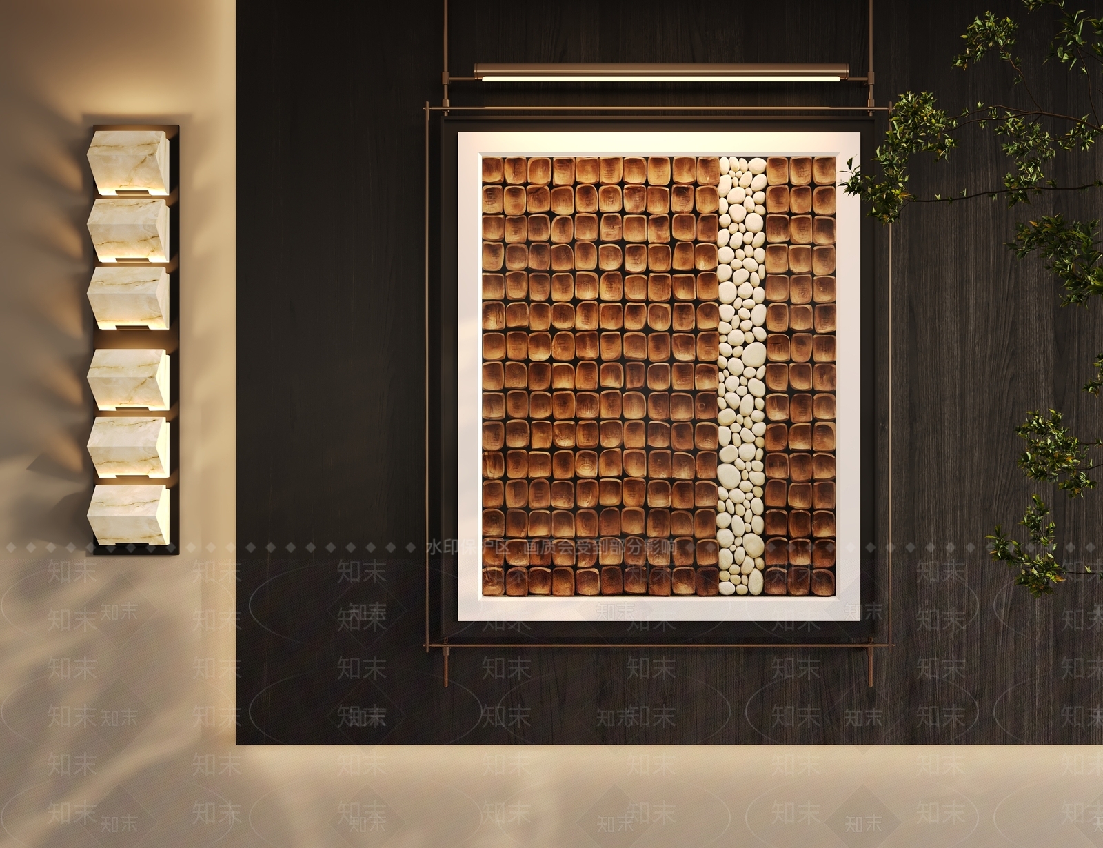 现代意式挂画3D模型下载【ID:1200894409】