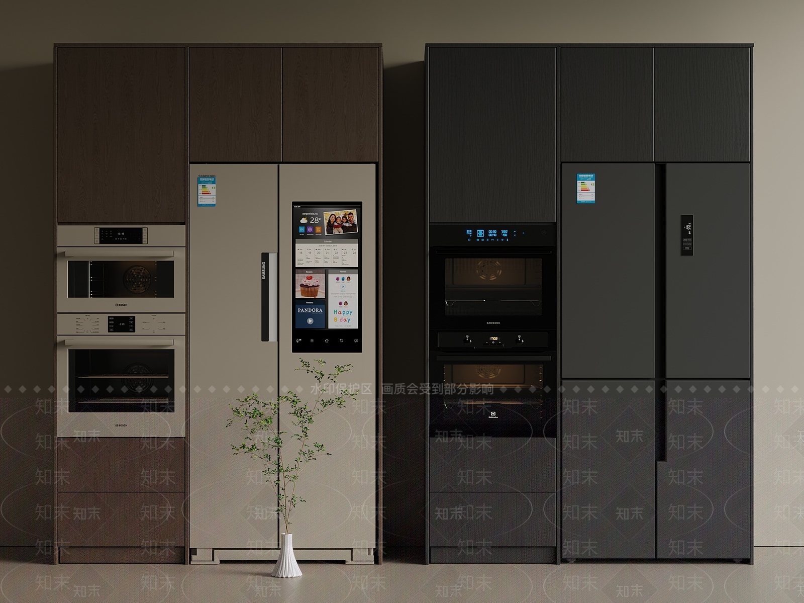 冰箱SU模型下载【ID:1200899475】