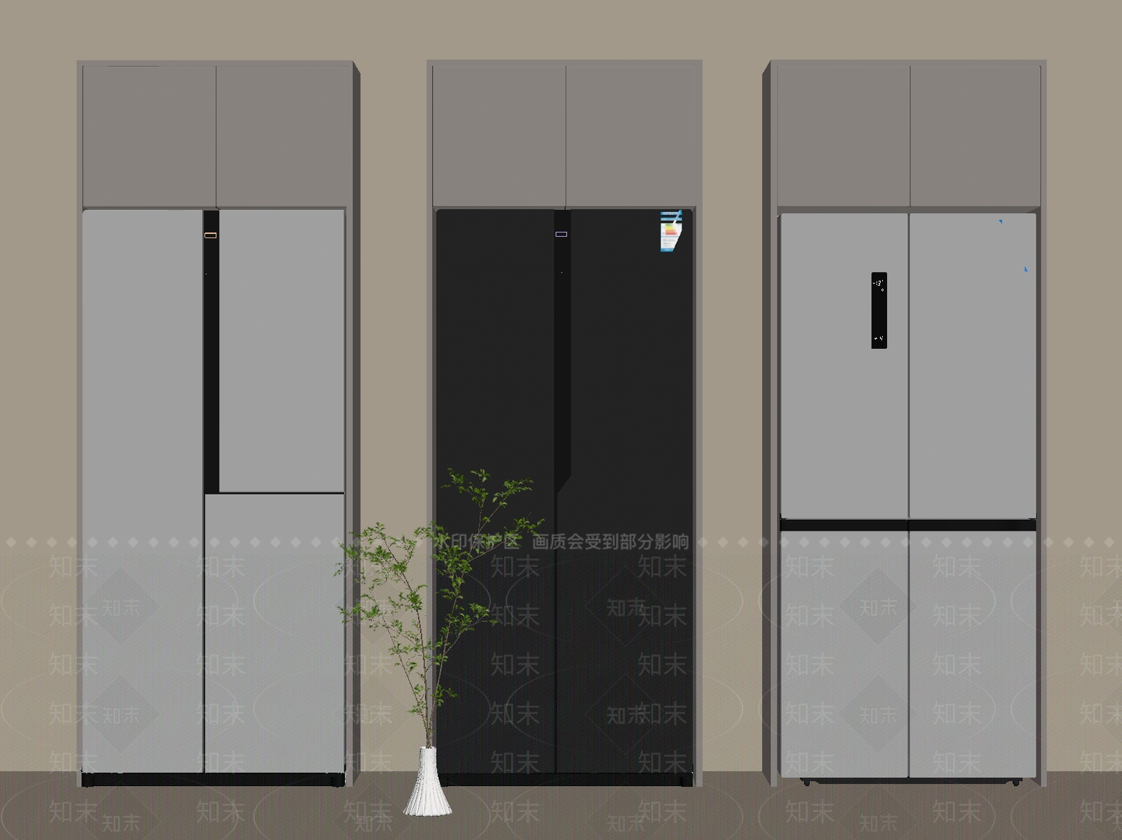冰箱SU模型下载【ID:1200899501】