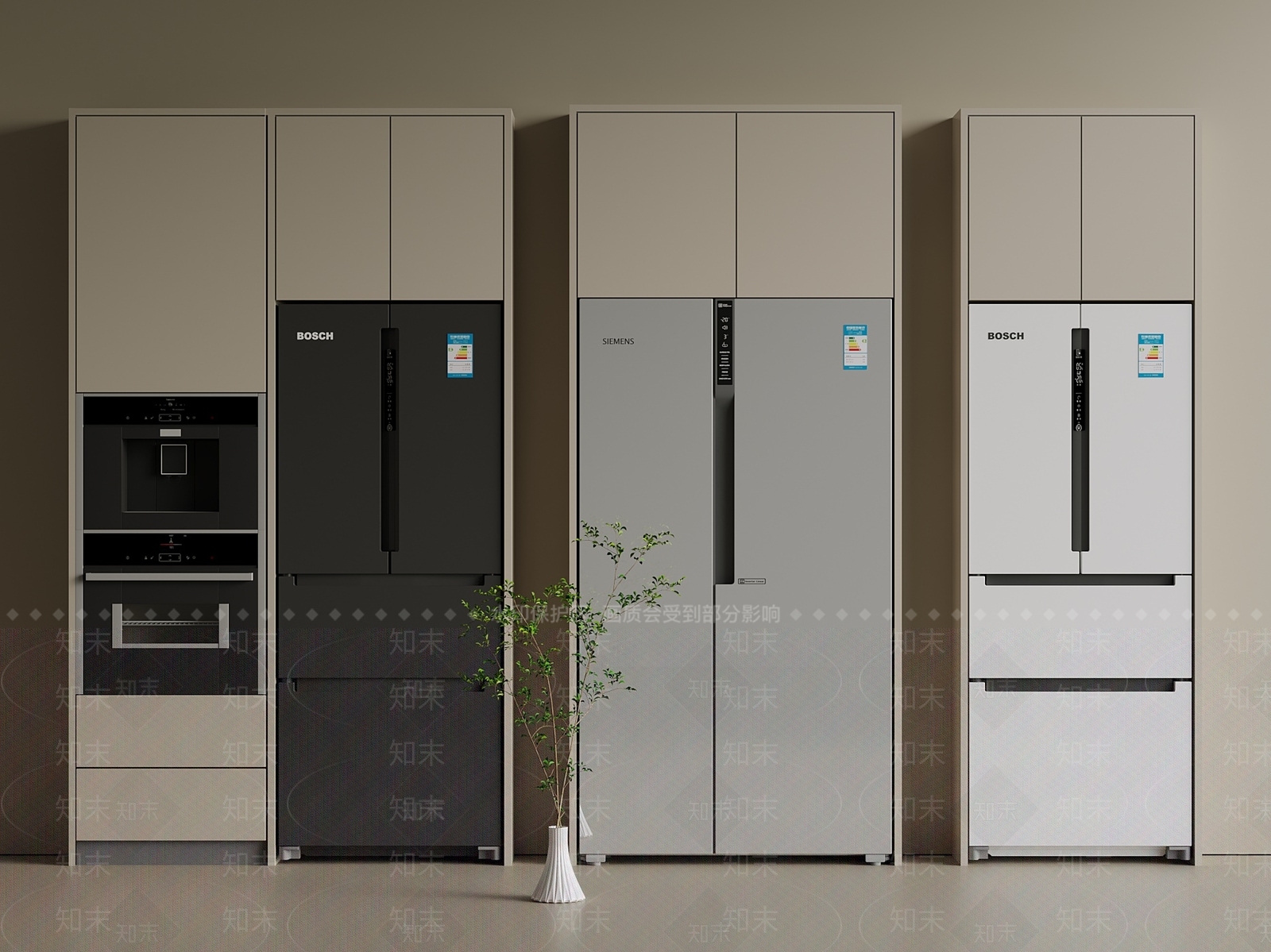 冰箱SU模型下载【ID:1200900365】