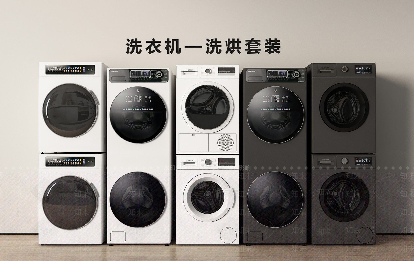 洗衣机SU模型下载【ID:1200900564】