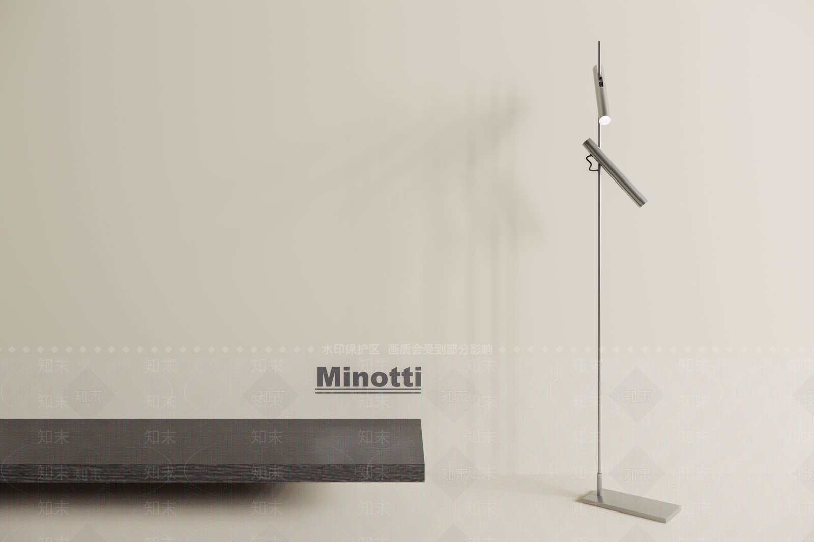 现代意式落地灯SU模型下载【ID:1200905678】