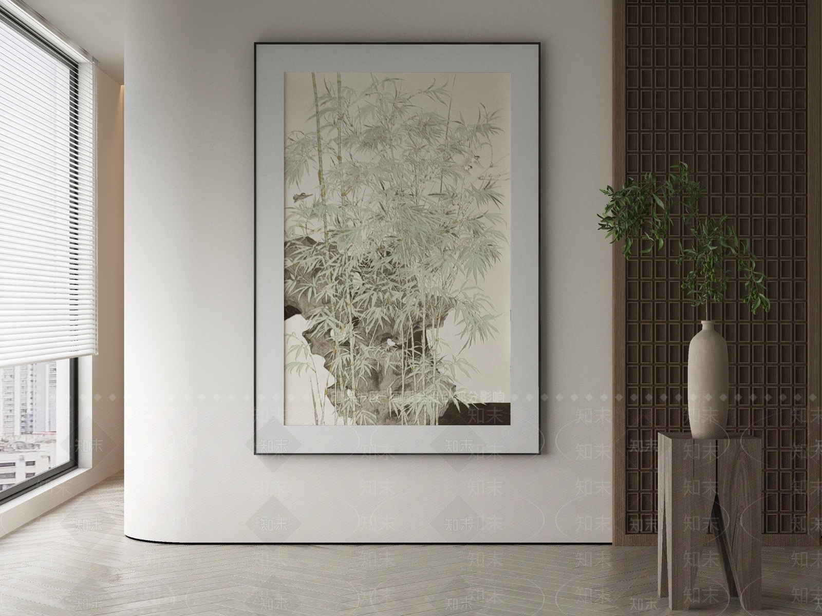 新中式中式挂画3D模型下载【ID:1200910028】