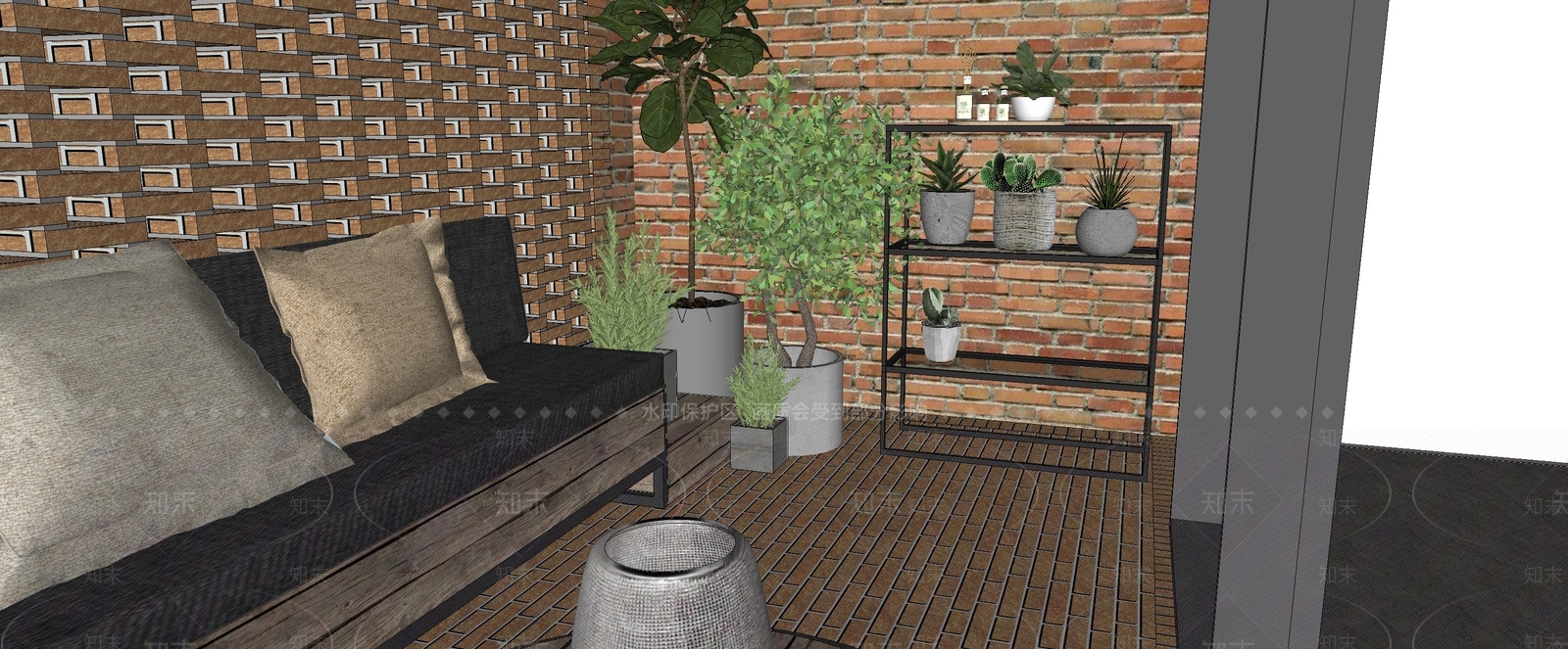 现代其他景观小品SU模型下载【ID:1200912345】