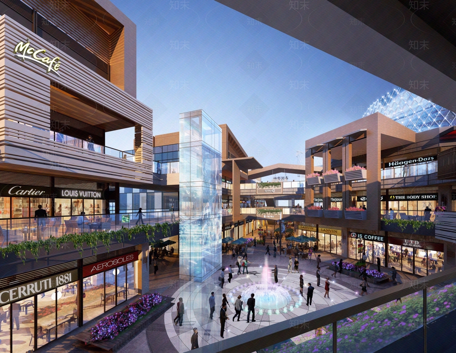 现代街道外景贴图下载【ID:1200918563】