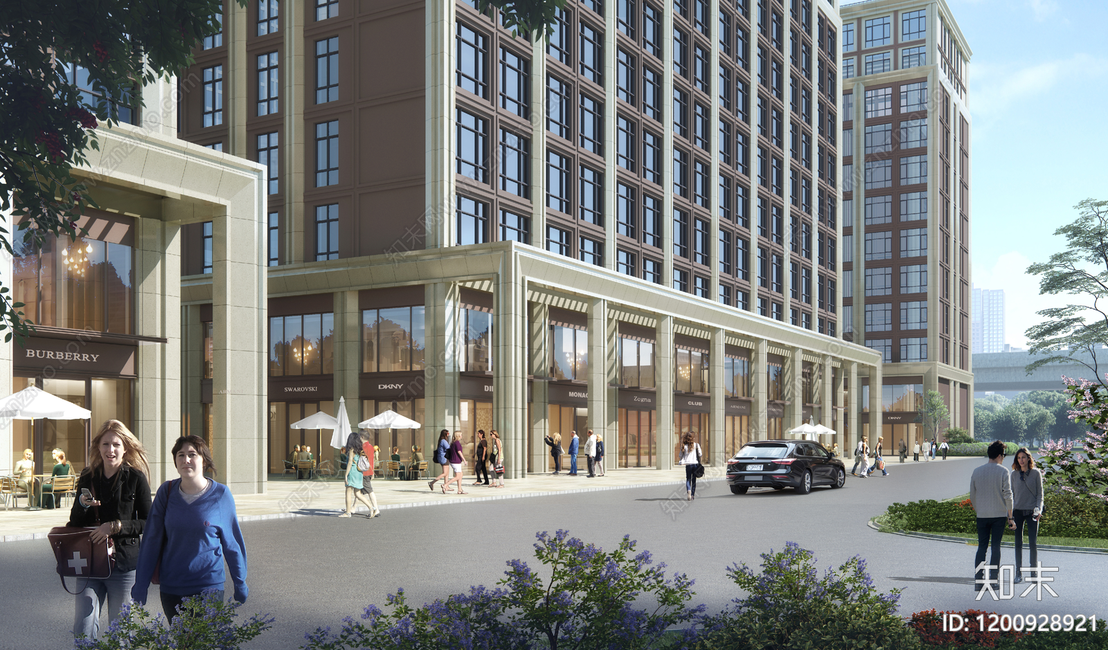 现代商业街区建筑下载【ID:1200928921】