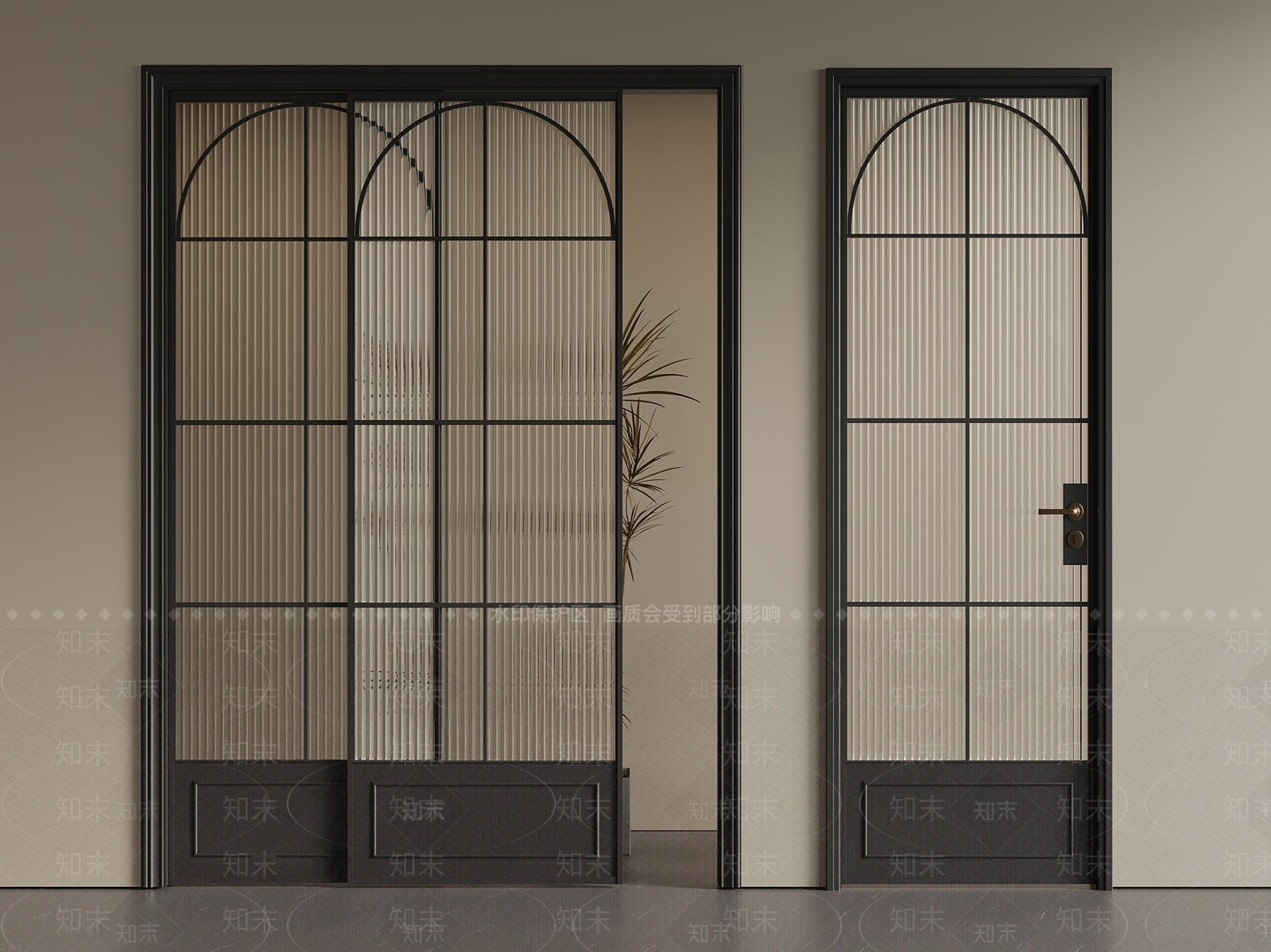 法式轻奢单开门3D模型下载【ID:1200929877】