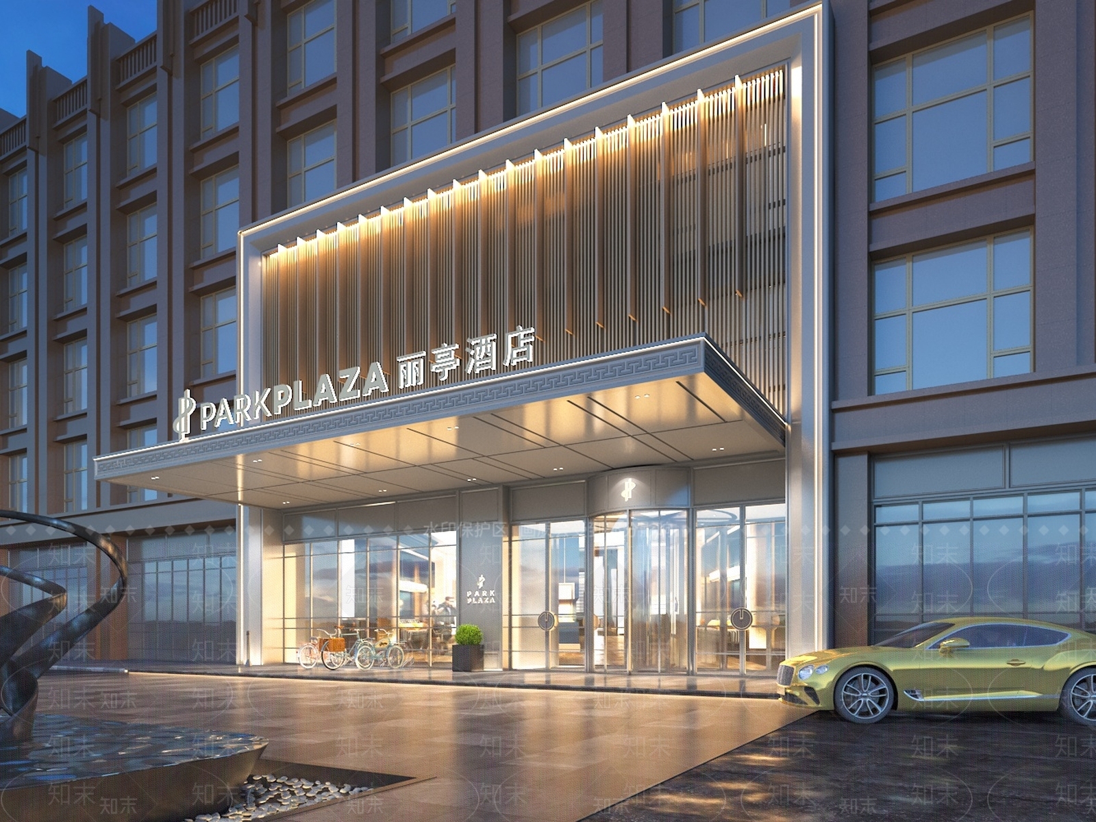 现代门头3D模型下载【ID:1200934437】