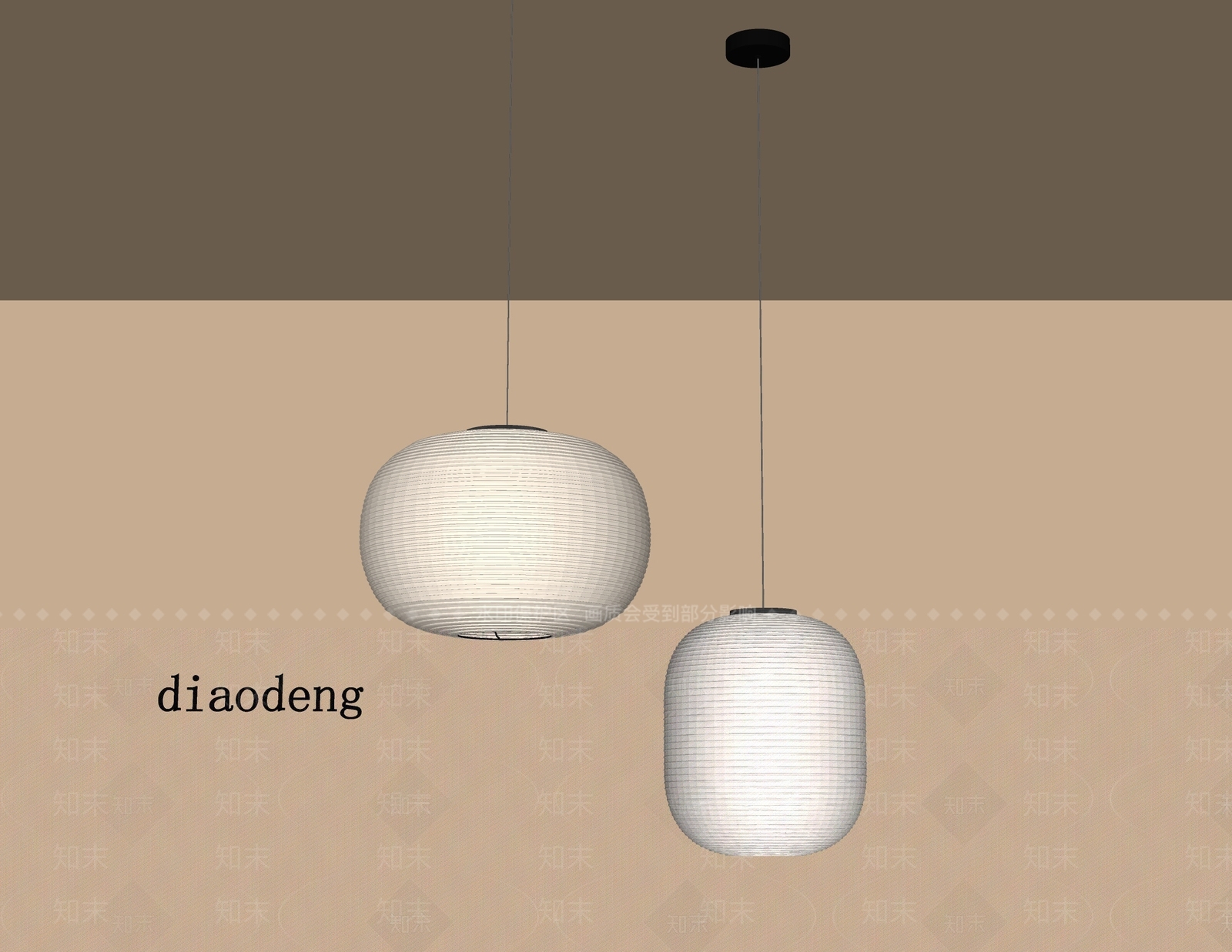 现代吊灯SU模型下载【ID:1200930792】