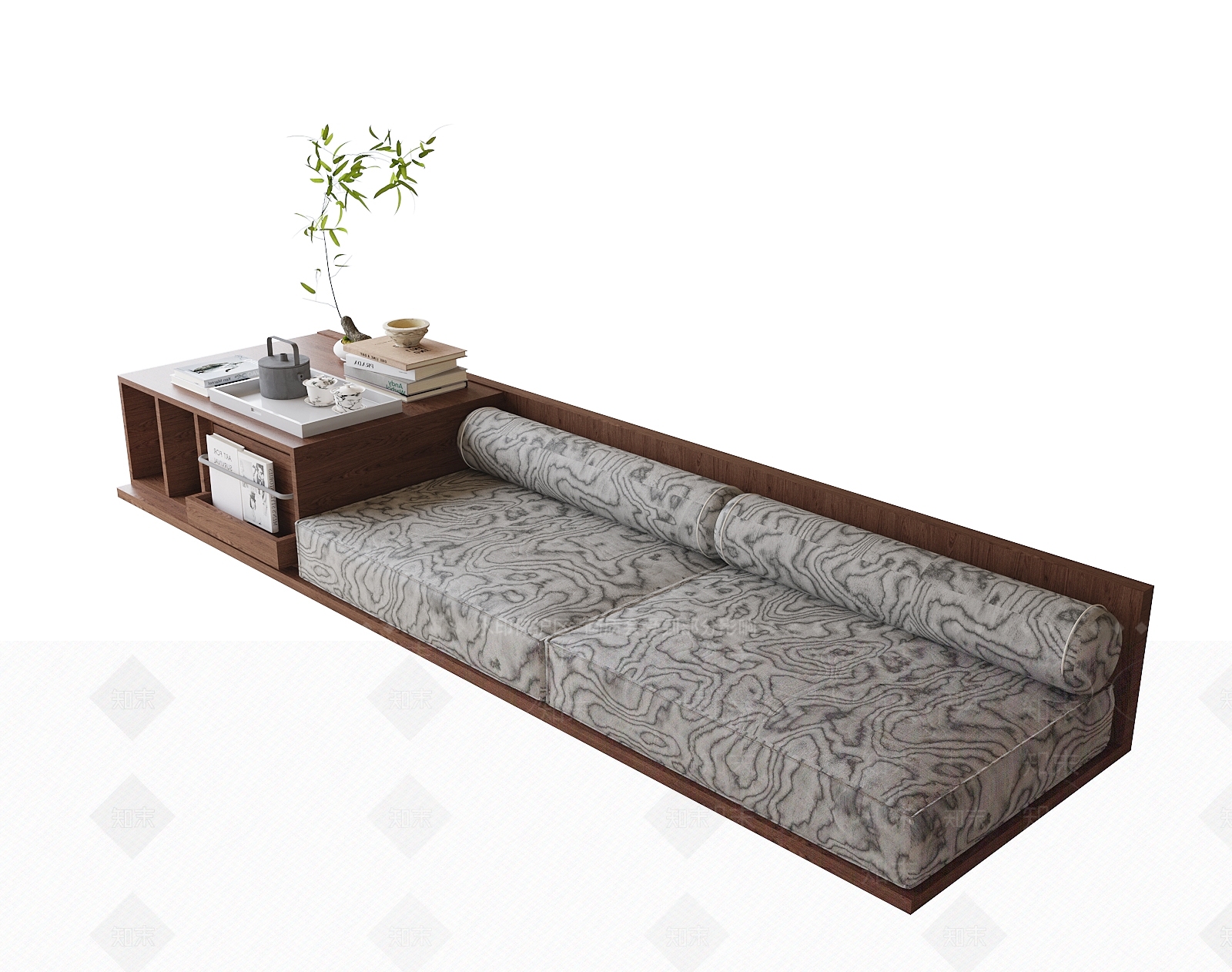 现代飘窗柜3D模型下载【ID:1200930835】