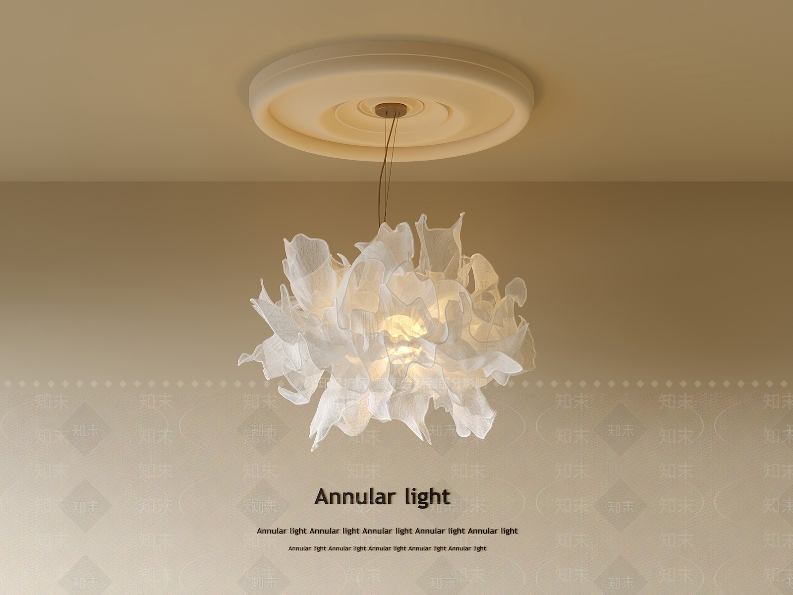 现代中古吊灯3D模型下载【ID:1200935911】