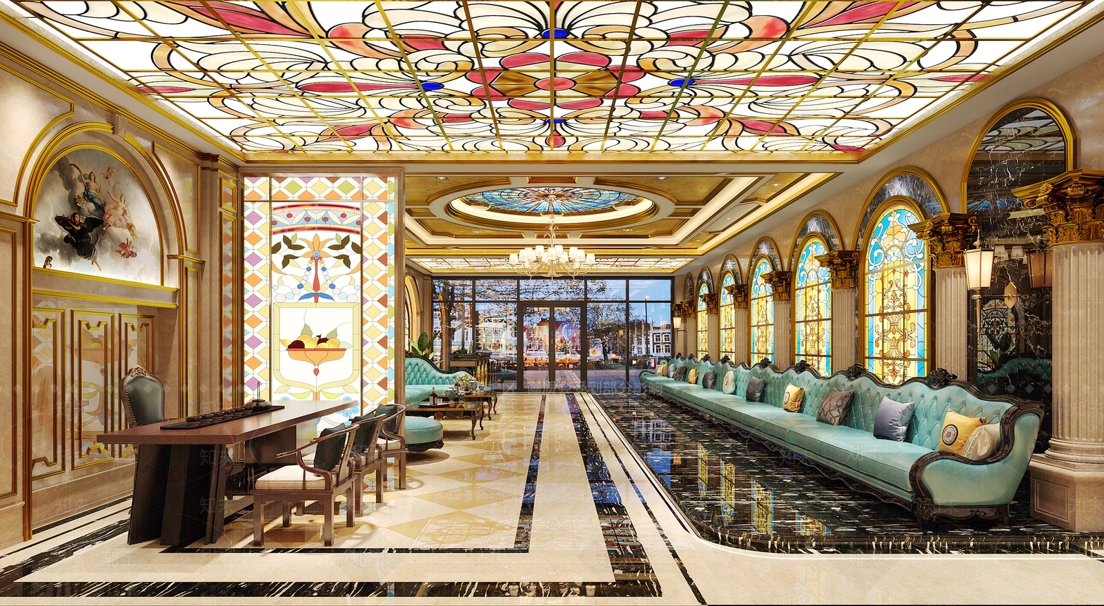 欧式KTV3D模型下载【ID:1200937676】